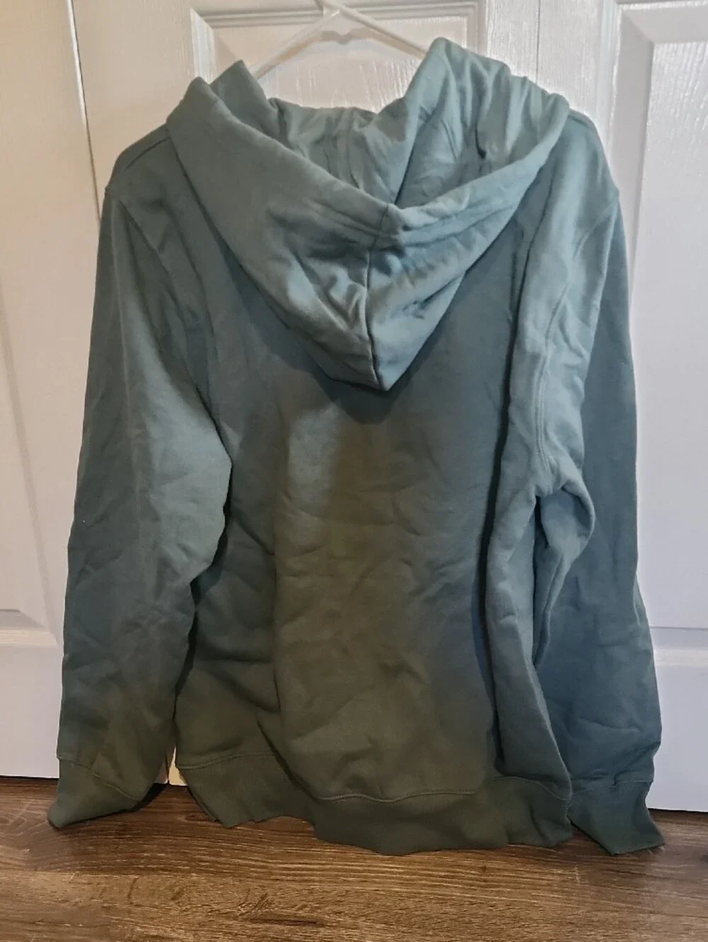 The North Face Men's Hoodie - Duck Green Logo Pullover